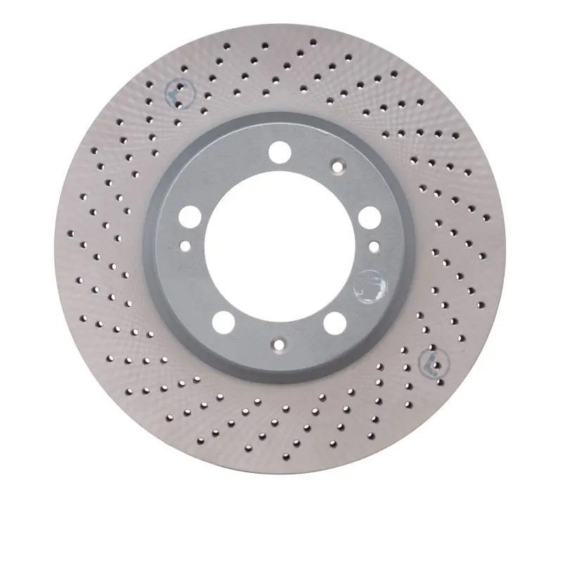 Dfc 93-94 Porsche 911 Left Front Drilled Hi-Carbon Alloy Geomet Coated Rotor 1