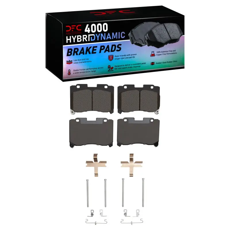 Dfc 93-98 Toyota Supra Front 4000 Hybridynamic Brake Pads And Hardware Kit 1
