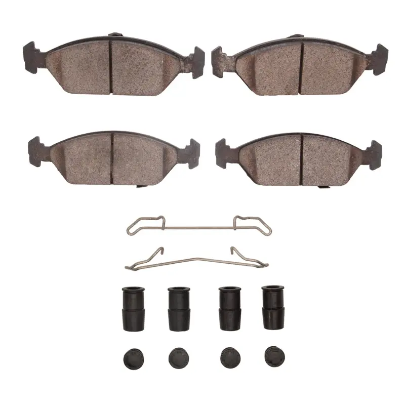 Dfc 94-00 Kia Sephia Front 4000 Hybridynamic Brake Pads And Hardware Kit 1