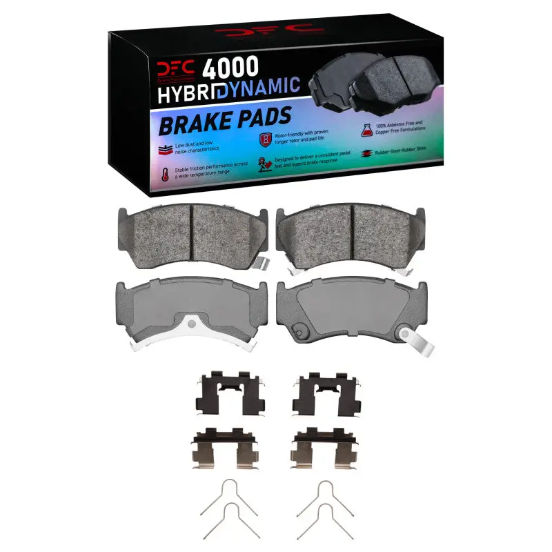 Dfc 95-00 Nissan Sentra Front 4000 Hybridynamic Brake Pads And Hardware Kit 1