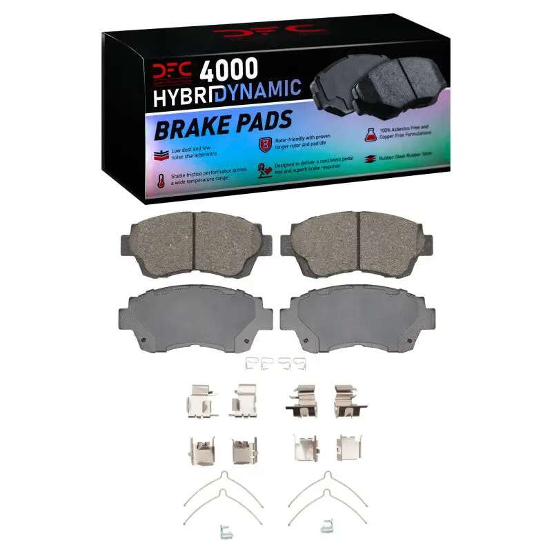Dfc 95-03 Toyota Camry Front 4000 Hybridynamic Brake Pads And Hardware Kit 1