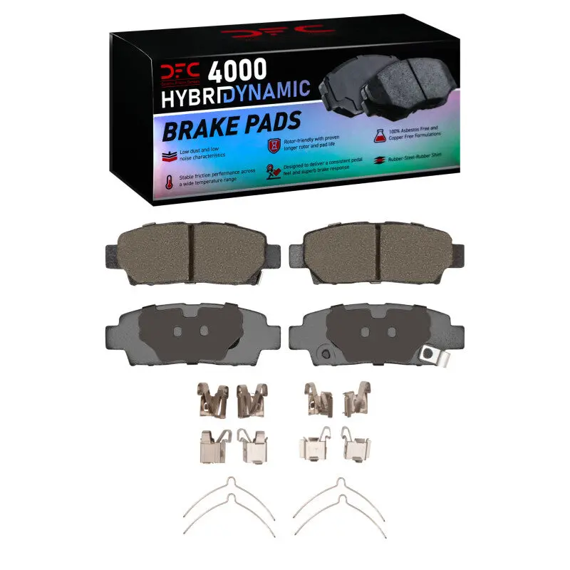 Dfc 95-99 Toyota Avalon Rear 4000 Hybridynamic Brake Pads And Hardware Kit 1