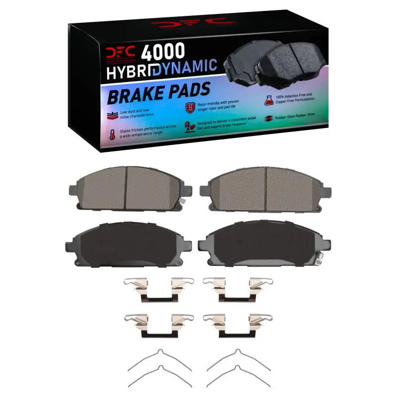 Dfc 96-04 Infiniti Qx4 Front 4000 Hybridynamic Brake Pads And Hardware Kit 1