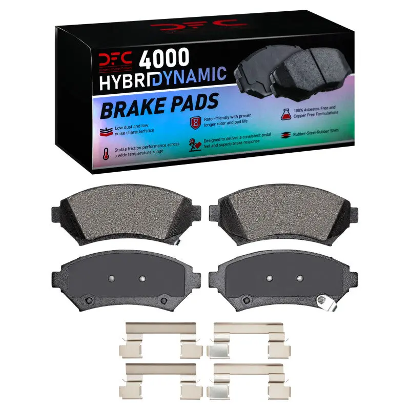 Dfc 97-05 Buick Park Avenue Front 4000 Hybridynamic Brake Pads And Hardware Kit 1