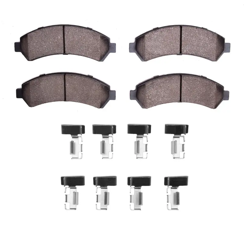 Dfc 97-05 Chevrolet S10 Front 4000 Hybridynamic Brake Pads And Hardware Kit 1