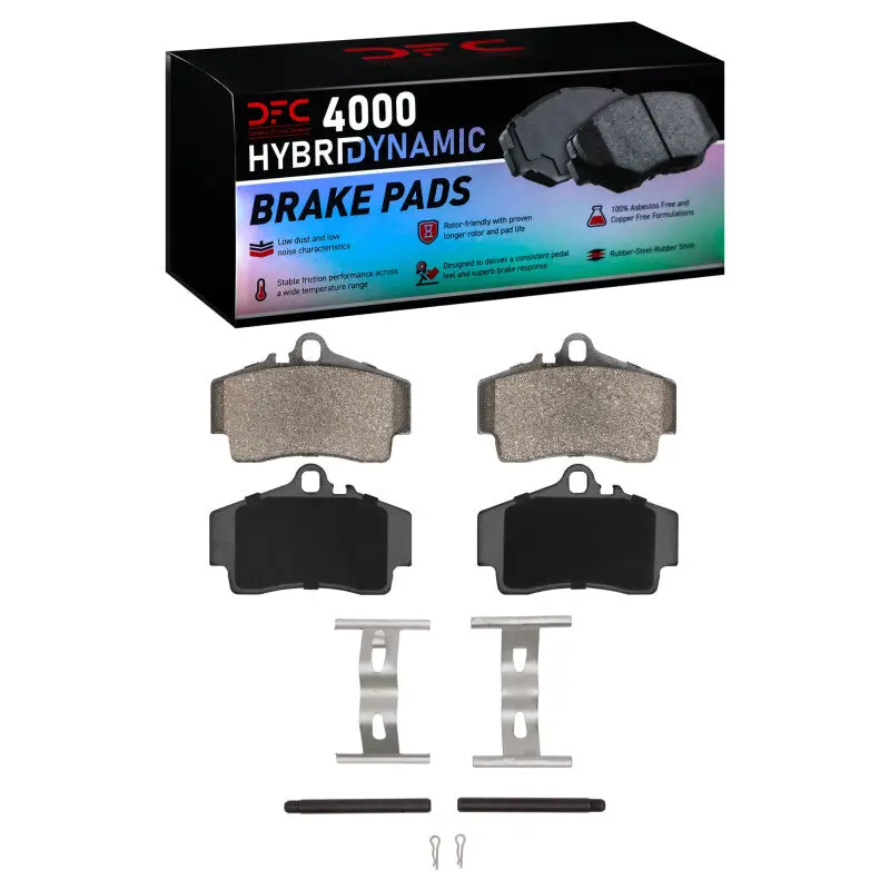 Dfc 97-12 Porsche Boxster Rear 4000 Hybridynamic Brake Pads And Hardware Kit 1