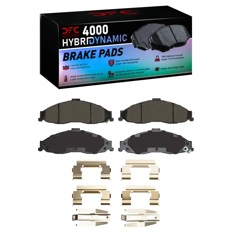 Dfc 98-02 Chevrolet Camaro Front 4000 Hybridynamic Brake Pads And Hardware Kit 1