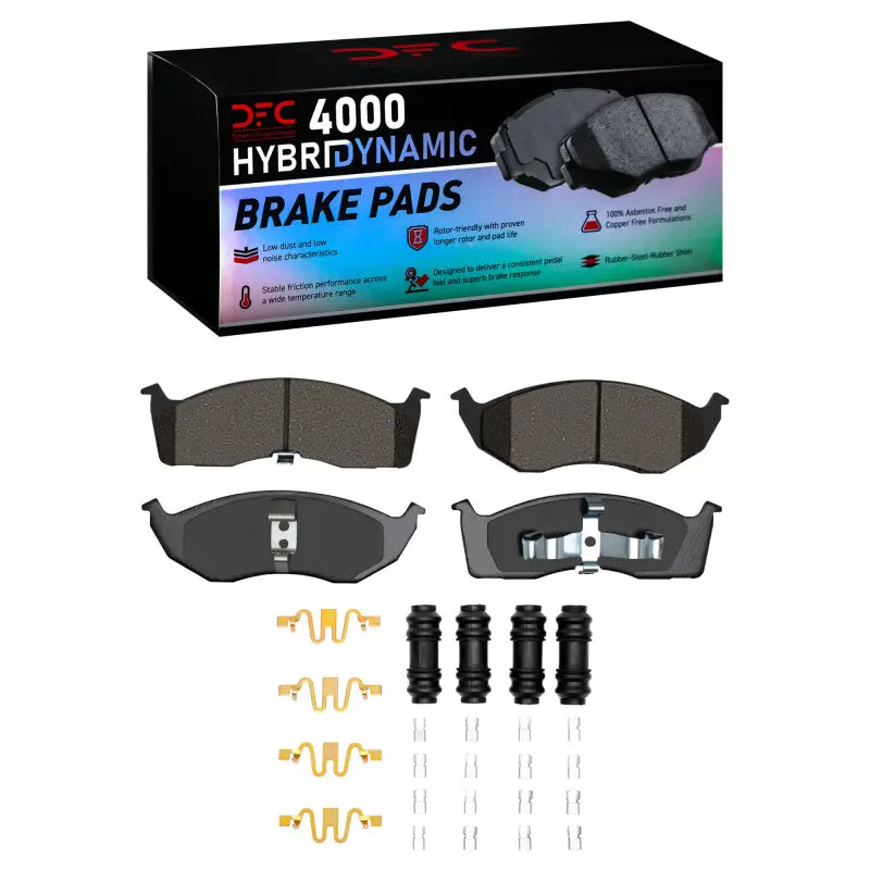 Dfc 98-04 Chrysler Concorde Front 4000 Hybridynamic Brake Pads And Hardware Kit 1