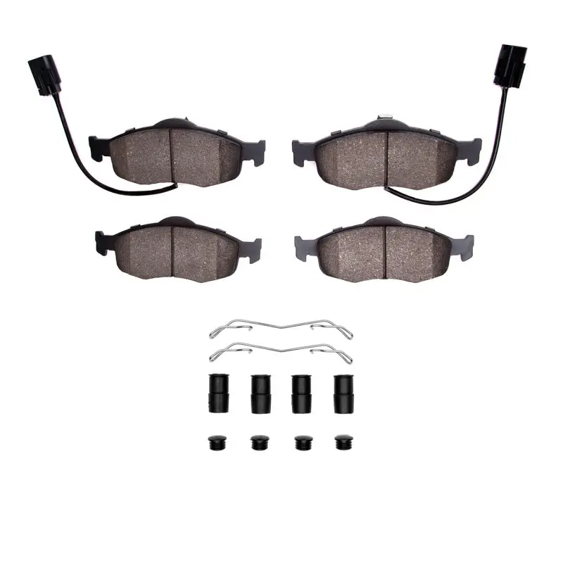 Dfc 98-04 Ford Contour Front 4000 Hybridynamic Brake Pads And Hardware Kit 1