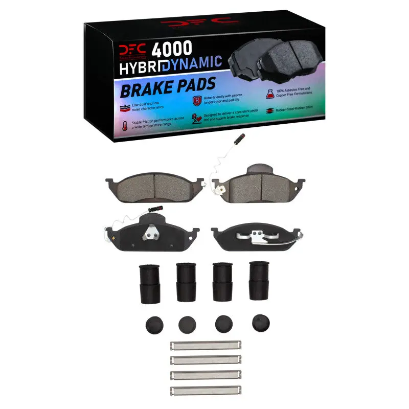 Dfc 98-05 Mercedes-Benz Ml320 Front 4000 Hybridynamic Brake Pads And Hardware Kit 1