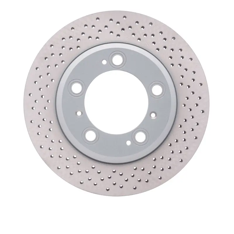 Dfc 98-08 Porsche 911 Rear Drilled Hi-Carbon Alloy Geomet Coated Rotor 1