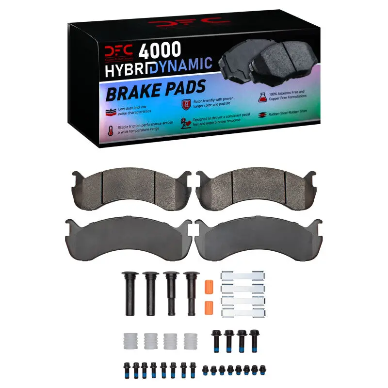 Dfc 98-24 Beaver Motorcoach Monterey Rear/Front 4000 Hybridynamic Brake Pads And Hardware Kit 1