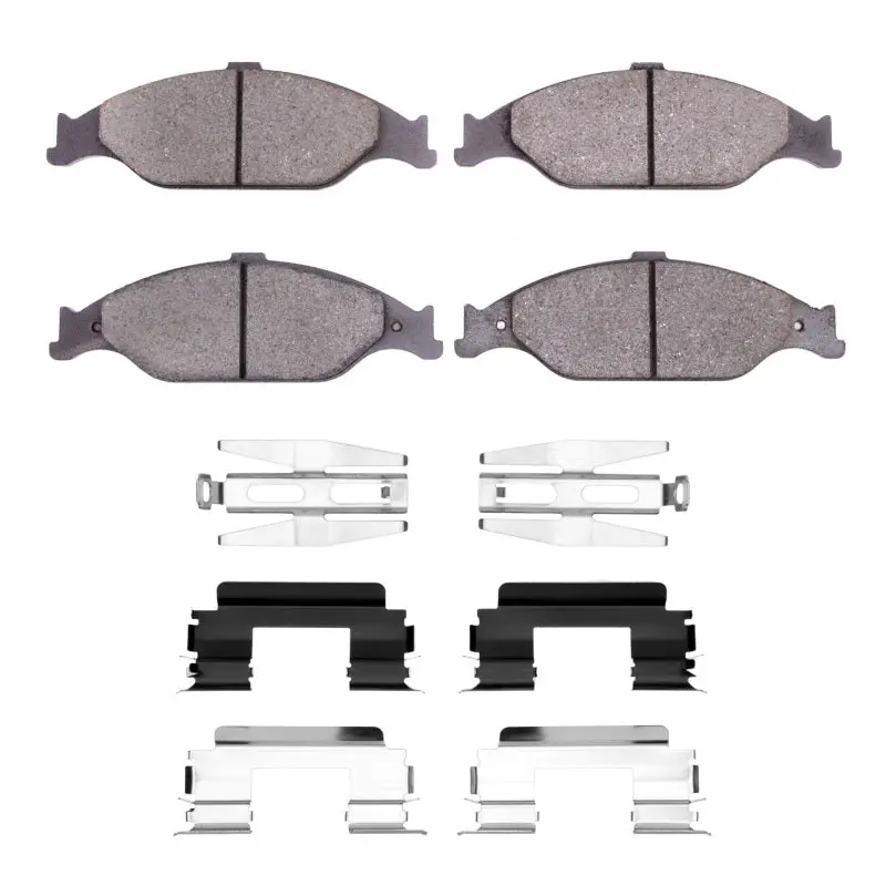 Dfc 99-04 Ford Mustang Front 4000 Hybridynamic Brake Pads And Hardware Kit 1