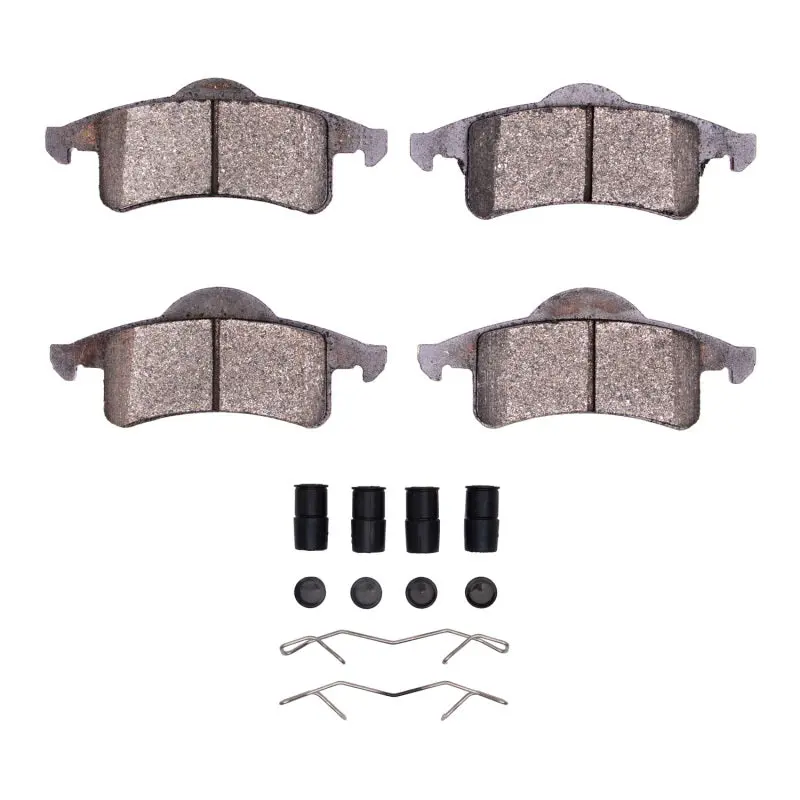Dfc 99-04 Jeep Grand Cherokee Rear 4000 Hybridynamic Brake Pads And Hardware Kit 1