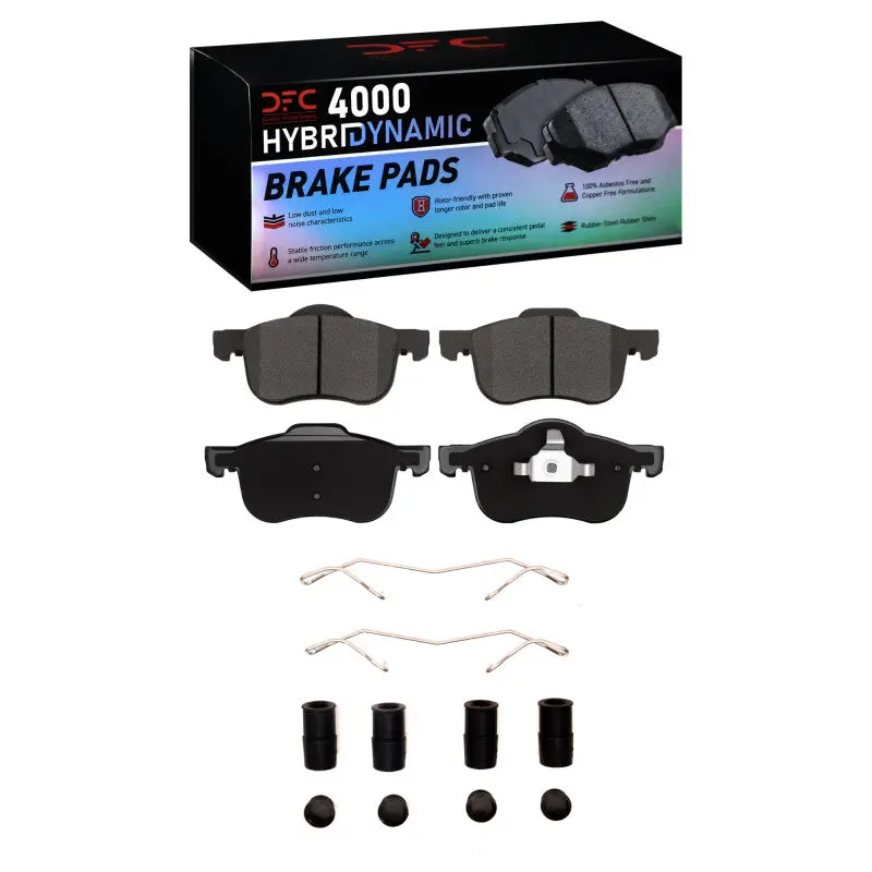 Dfc 99-09 Volvo Xc70/S80/V70/S60 Front 4000 Hybridynamic Brake Pads And Hardware Kit 1