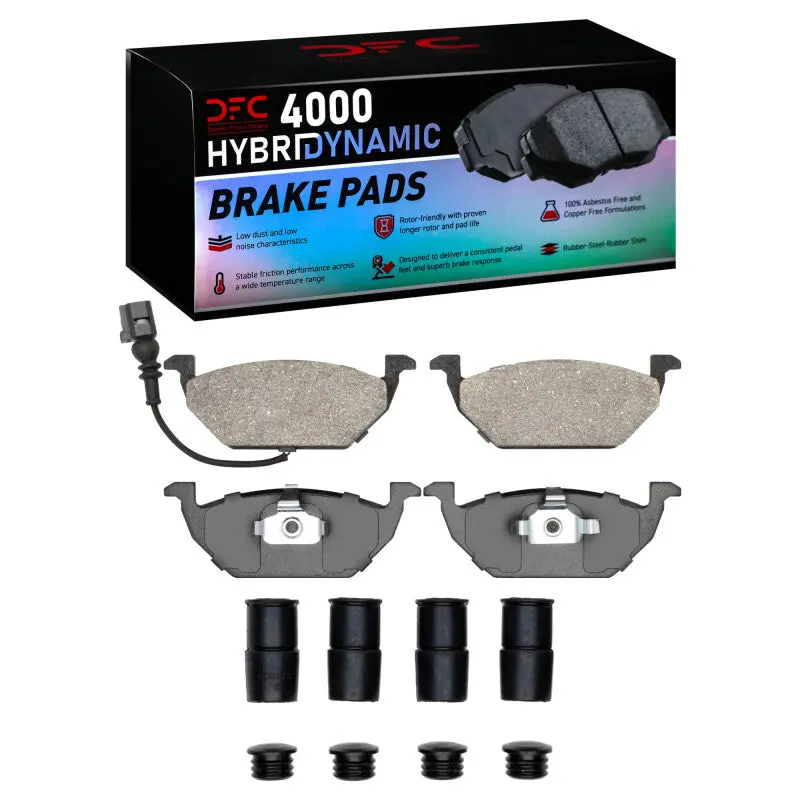 Dfc 99-10 Volkswagen Golf Front 4000 Hybridynamic Brake Pads And Hardware Kit 1