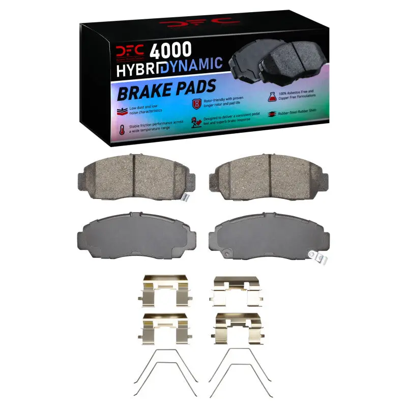 Dfc 99-14 Acura Tsx Front 4000 Hybridynamic Brake Pads And Hardware Kit 1