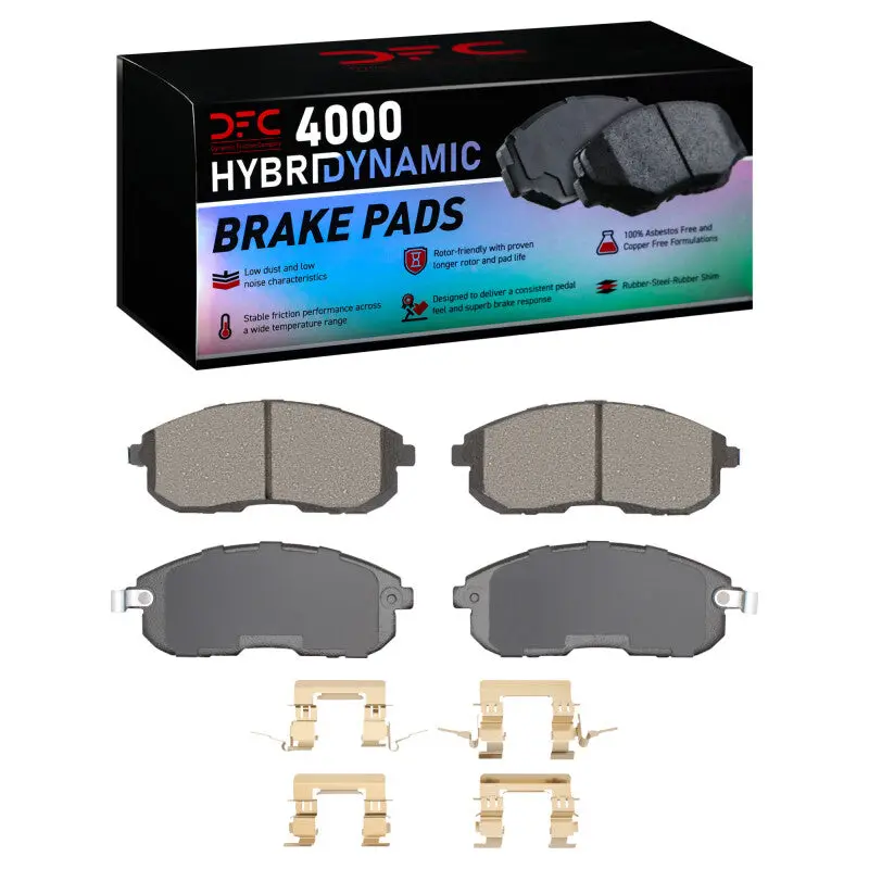Dfc 99-19 Infiniti I30 Front 4000 Hybridynamic Brake Pads And Hardware Kit 1