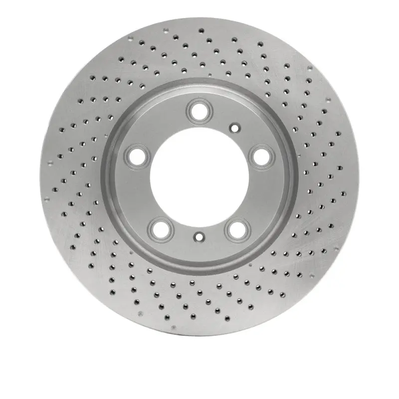 Dfc 99-23 Porsche 718 Boxster Right Front Drilled Brake Rotor 1
