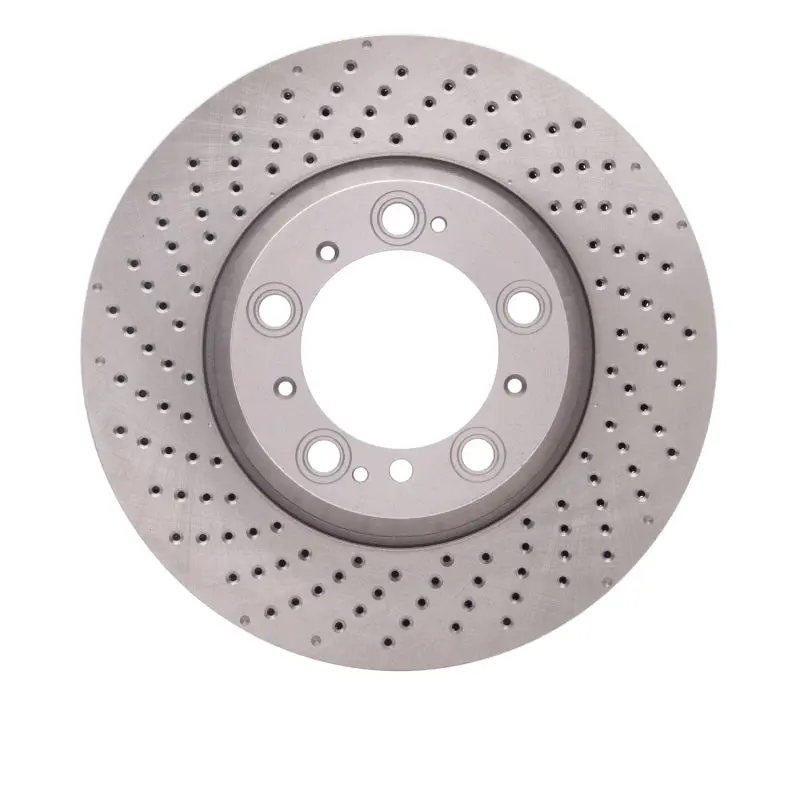 Dfc 99-23 Porsche 911 Left Rear Drilled Brake Rotor 1