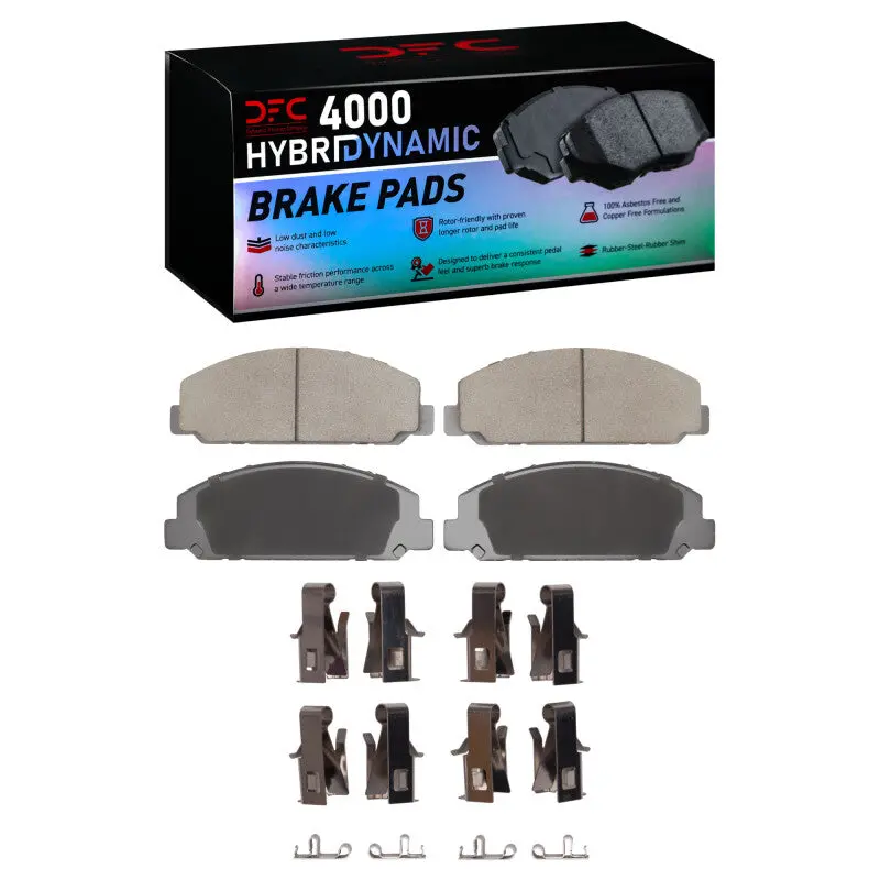 Dfc 99-24 Chevrolet W5500 Tiltmaster Rear/Front 4000 Hybridynamic Brake Pads And Hardware Kit 1