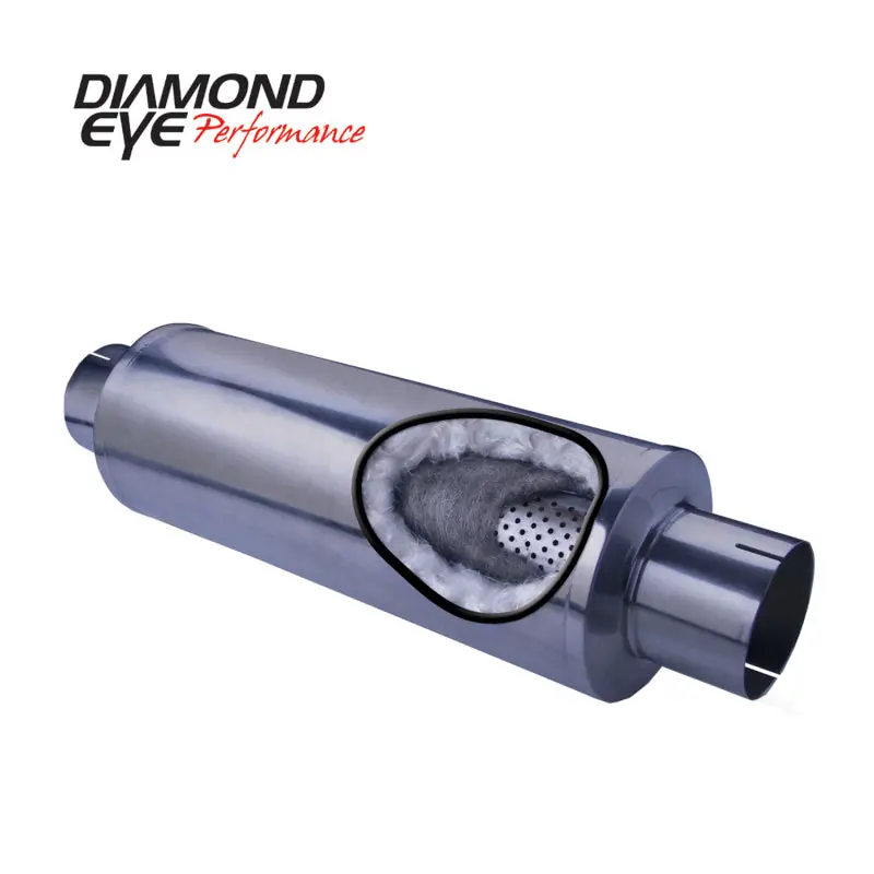 Diamond Eye Muffler 5Inx27in Overall Perf Polished 1