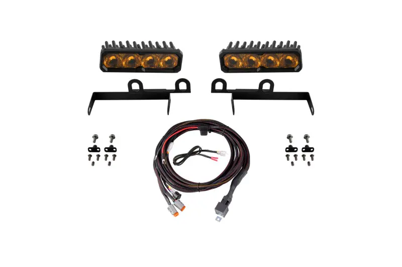 Diode Dynamics 2013-2018 Ram 1500 Ram Sportexpress Ss6 Max Led Kit Yellow Driving 3000K 1