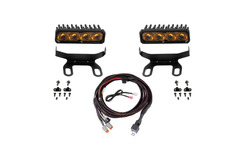Diode Dynamics 2013-2018 Ram 1500 Ram Standard Ss6 Pro Led Kit Yellow Driving 3000K 1