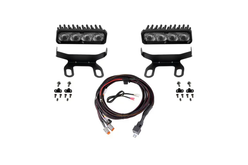 Diode Dynamics 2013-2018 Ram 1500 Ram Standard Ss6 Sport Led Kit White Fog 6000K 1