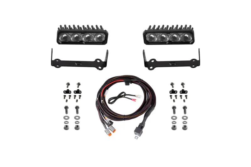 Diode Dynamics 2014-2024 Toyota 4Runner Ss6 Max Led Kit White Driving 6000K 1