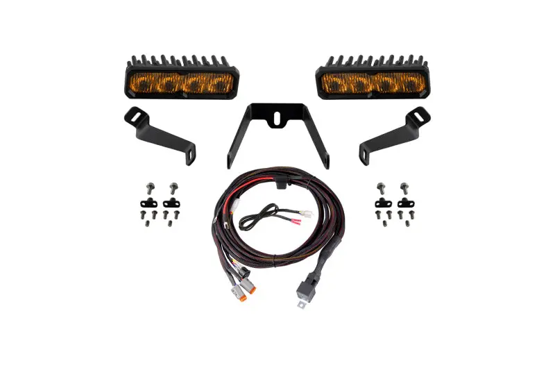 Diode Dynamics 2015-2017 Subaru Wrx Ss6 Sport Led Kit Yellow Fog 3000K 1