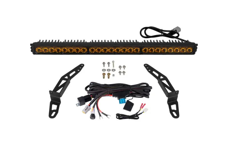 Diode Dynamics 2018-2026 Jeep Wrangler Jeep Ss30 Bumper Led Kit Pro Yellow Driving 3000K 1