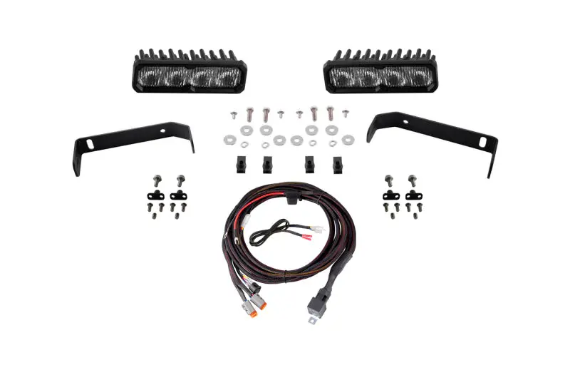 Diode Dynamics 2019-2021 Ford Ranger 2019 Ss6 Max Led Kit White Fog 6000K 1