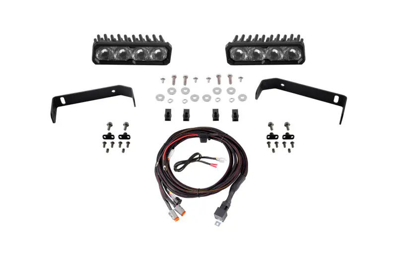 Diode Dynamics 2019-2021 Ford Ranger Ss6 Pro Led Kit White Driving 6000K 1