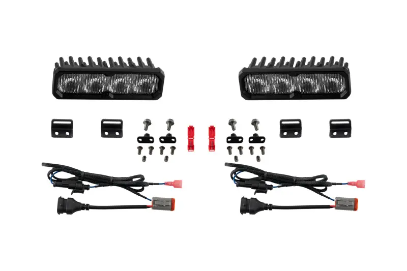 Diode Dynamics 2022-2026 Toyota Tundra Fog Ss6 Sport Led Kit White 6000K 1