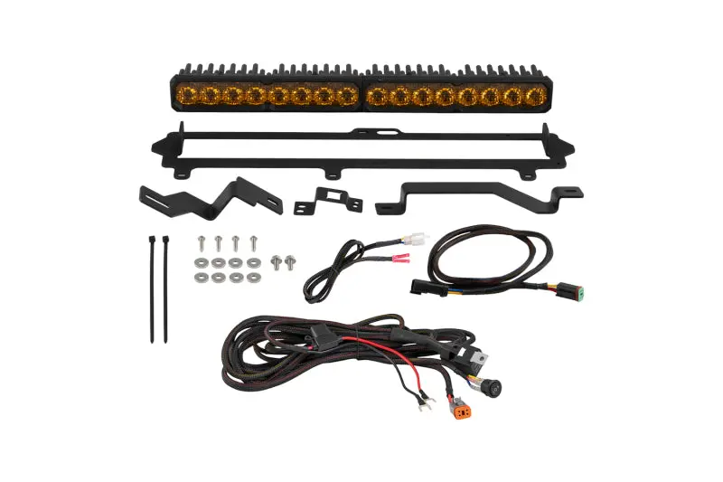 Diode Dynamics 2022-2026 Toyota Tundra Pro Grille Ss20 Sport Led Kit Yellow Combo 3000K 1
