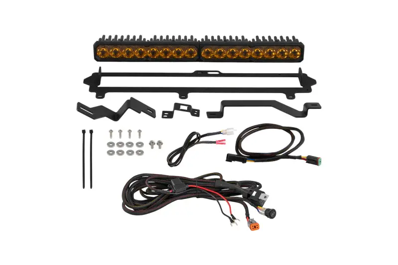 Diode Dynamics 2022-2026 Toyota Tundra Pro Grille Ss20 Sport Led Kit Yellow Driving 3000K 1
