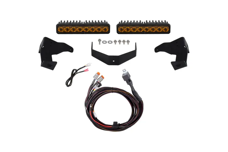 Diode Dynamics 2024-2026 Toyota Tacoma Stealth Lightbar Ss10 Sport Yellow Driving 3000K 1