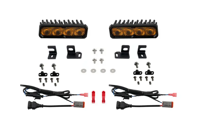 Diode Dynamics 24-26 Toyota 4Runner Fog Ss6 Sport Led Kit Yellow 3000K 1