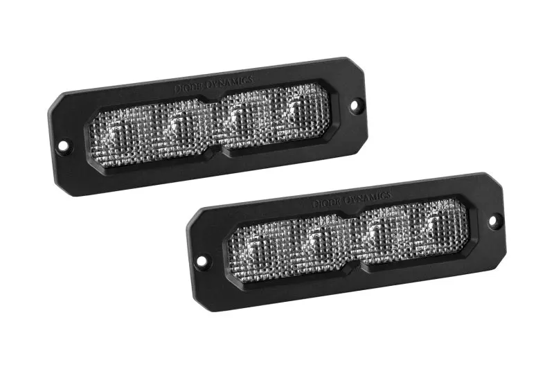 Diode Dynamics Ss6 Sport White Flood Flush Rbl (Pair) 6000K 1