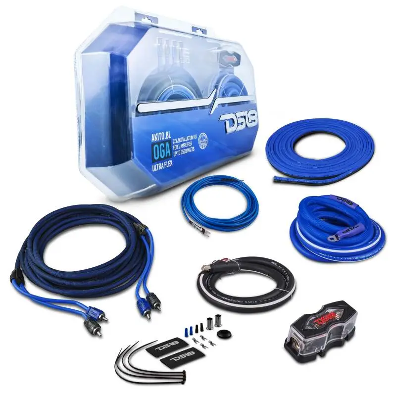 Ds18 0-Ga Amplifier Install Kit Advance- Blue 1