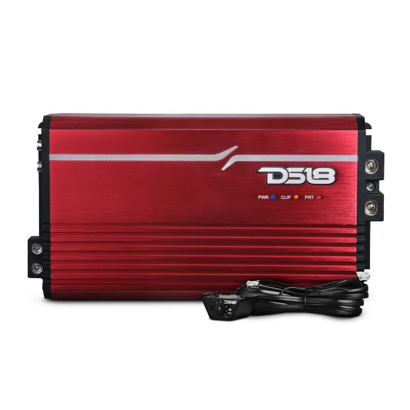 Ds18 1-Channel Amp Class D Full-Range Monoblock 3500 Watts Rms/1Ohm Red 1