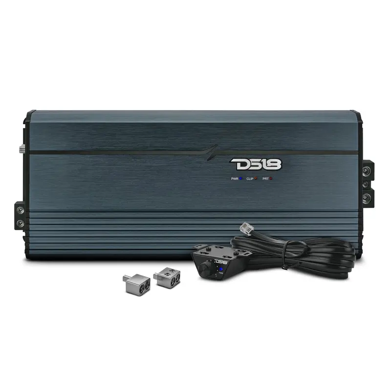Ds18 1-Channel Class D Full-Range Monoblock 8000 Watts Rms At1 Ohm Dpiv1/0 Terminals Incl Titanium 1
