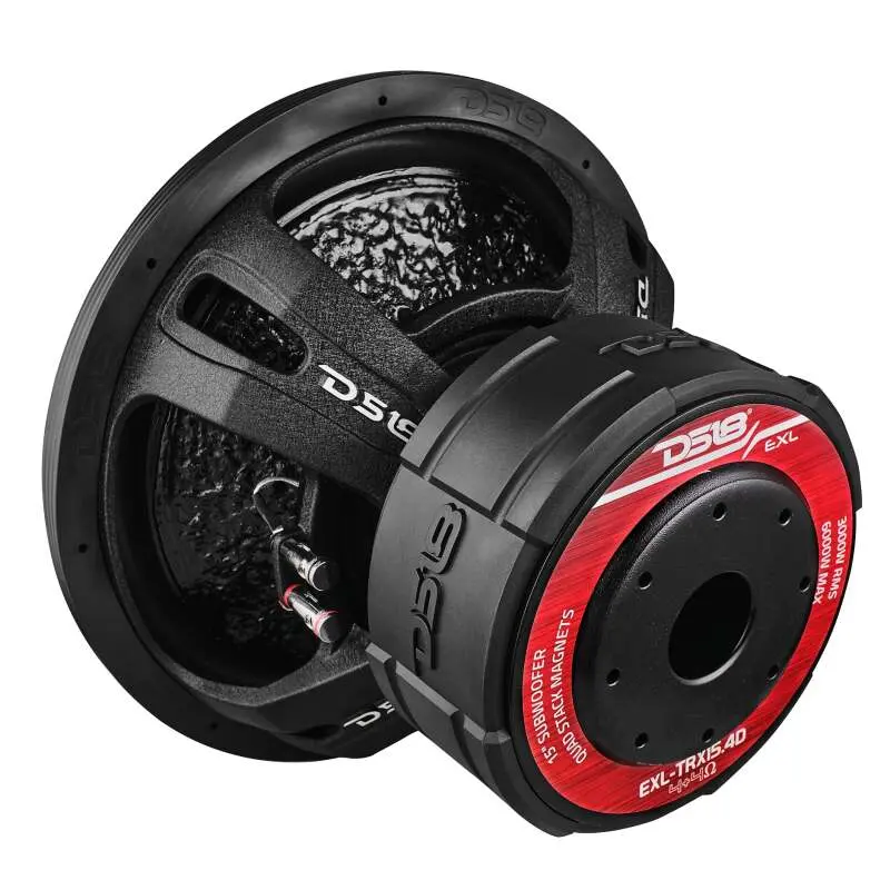 Ds18 15In 3000 Watts Rms 4+4 Ohm Dvc Quad Stacked Magnet Reinforced Cone Subwoofers 1