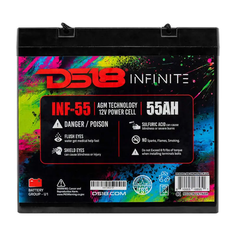 Ds18 1750 Watts 55 Ah Infinite Agm Power Cell Battery 1