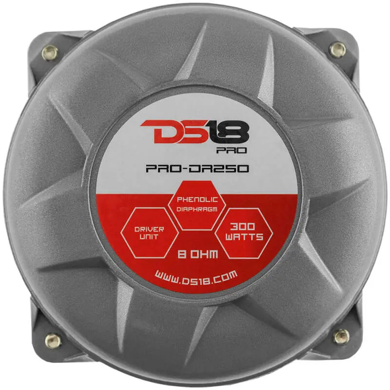 Ds18 1In Drivers Twist-On Throat 200 Watts Rms 2In Phenolic Vc 8 Ohm 1