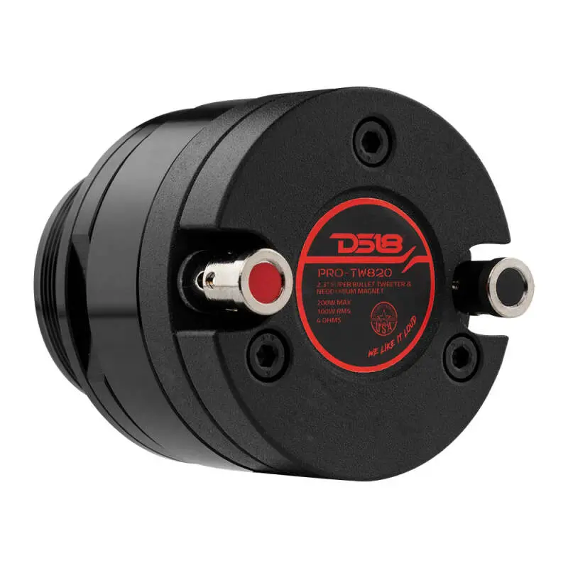Ds18 2.3In High Compression Neodymium Super Bullet Tweeter 100 Watts Rms 1.4In Aluminum Vc 4 Ohm 1