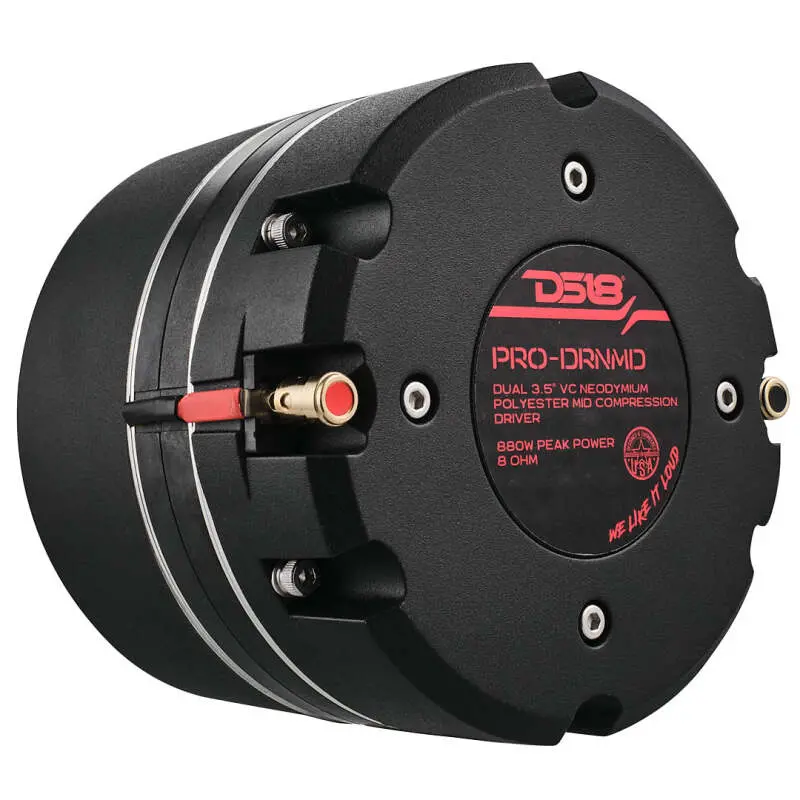 Ds18 2In Drivers Bolt-On Throat 440 Watts Rms 2X 3.5In Dual Polyester Vc 8 Ohm 1