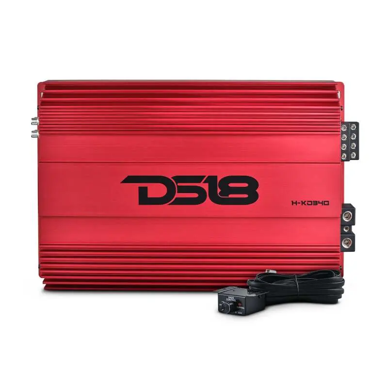 Ds18 4-Channel Amp 2X 1000/4Ohm Bridge 4 X 550/2Ohm 4 X 300/4Ohm Watts Rms Red 1