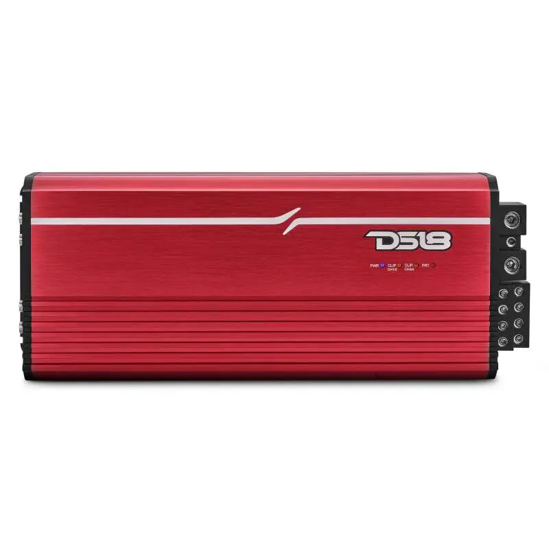 Ds18 4-Channel Class-D Amp Stereo Full-Range 4 X 400 W Rms At4 Ohm- Red 1